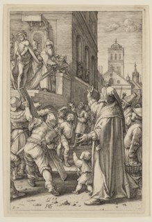 Hendrick Goltzius, Dutch, 1558-1617, Ecce Homo, 1597, engraving printed in black ink on laid paper,