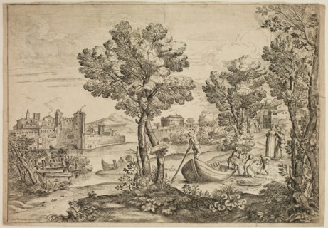 Giovanni Francesco Grimaldi, Italian, 1606-1680, Serpent, 17th Century, Etching and engraving
