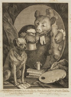 William Hogarth, English, 1697-1764, The Bruiser, 1763, engraving printed in black ink on chine
