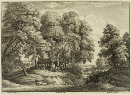 Wenceslaus Hollar, German, 1607-1677, after Jacobus van Artois, Flemish, 1613-1686, Der Schafer im