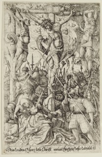 Daniel Hopfer, German, 1470-1536, Crucifixion, between 1500 and 1536, etching printed in black ink