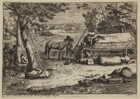 Jan van Huchtenburg, Dutch, 1646-1733, after Adam Frans van der Meulen, Flemish, 1632-1690,