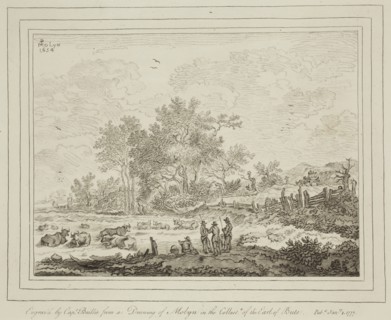 William Baillie, English, 1723-1810, after Pieter Molyn the Elder, Dutch, 1595-1661, Landscape with
