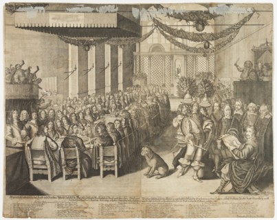 Wolfgang Kilian, German, 1581-1662, Festivities in Nuremberg at the Occasion of the Treaty of