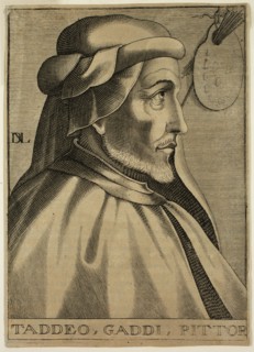 Nicolas I de Larmessin, French, Taddeo Gaddi Pittor, ca. 1682, engraving printed in black ink on