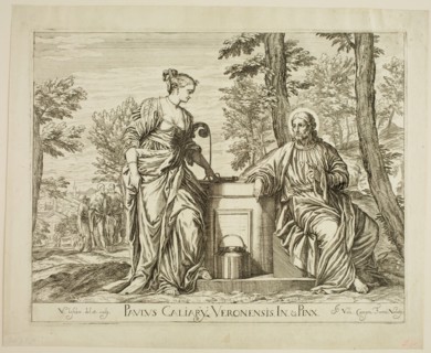 Valentin Lefebvre, Flemish, 1642-1682, after Paolo Veronese, Italian, 1528-1588, Christ at the Well