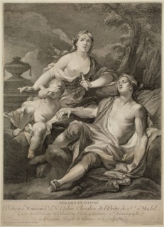 Louis Simon Lempereur, French, 1728-1807, after Pierre Jacques Cazes, French, 1676-1754, Pyrame et