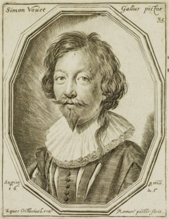 Ottavio Leoni, Italian, 1578-1630, Simon Vouet, Painter, 1625, engraving printed in black ink on
