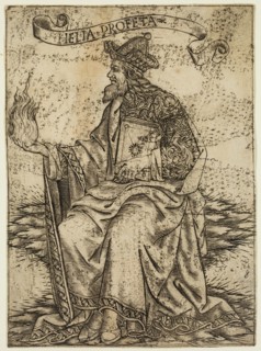 Baccio Baldini, Italian, 1436-1515, Elijah, mid 15th/early 16th Century, engraving printed in black