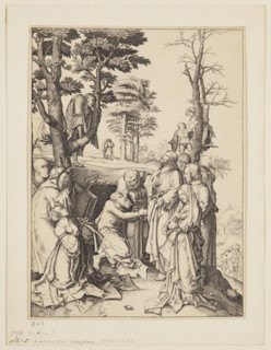 Unknown (Dutch), after Lucas van Leyden, Netherlandish, 1494-1533, Raising of Lazarus, between 1508