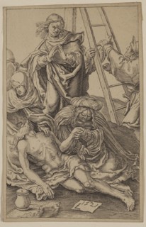Unknown (Dutch), after Lucas van Leyden, Netherlandish, 1494-1533, The Descent from the Cross,
