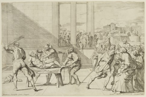 Carlo Maratta, Italian, 1625-1713, after Domenichino Ciampelli, Italian, Flagellation of Saint