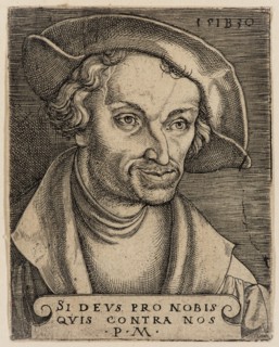 Master I. B., German, Melanchthon, 1530, engraving printed in black ink on laid paper, Sheet