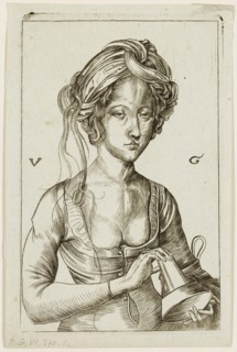 Urs Graf, Swiss, 1485-1528, after Martin Schongauer, German, 1450-1491, A Foolish Virgin, 16th