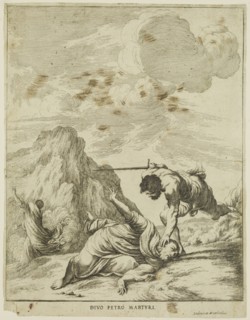 Ludovico Mattioli, Italian, 1662-1747, Martyrdom of Saint Peter, between 17th and 18th century,