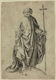 Israhel van Meckenem, German, 1450-1503, after Martin Schongauer, German, 1450-1491, Saint Philip,