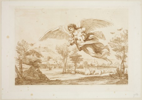 Francesco Bartolozzi, Italian, 1727-1815, after Annibale Carracci, Italian, 1560-1609, Emblem of