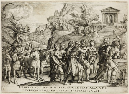 Georg Pencz, German, 1500-1550, The Triumph of Love, between 1500 and 1550, engraving printed in