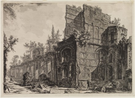 Giovanni Battista Piranesi, Italian, 1720-1778, Hadrian's Villa: Remains of the So-Called Pretorio,