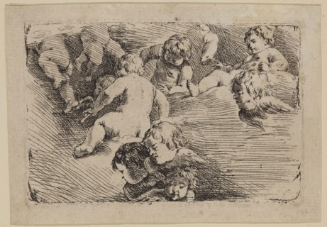 Jan de Bisschop, Dutch, 1628-1671, after Cornelis van Poelenburgh, Dutch, 1594/95 - 1667, Four