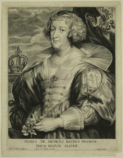 Paul Pontius, Flemish, 1603-1658, after Anton van Dyck, Flemish, 1599-1641, Maria de Medici, Queen