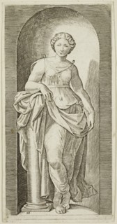 Marcantonio Raimondi, Italian, 1487-1534, after Raphael, Italian, 1483-1520, Force, between 1487