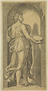 Marcantonio Raimondi, Italian, 1487-1534, after Raphael, Italian, 1483-1520, Hope, between 1487 and
