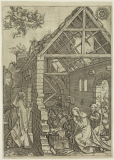 Marcantonio Raimondi, Italian, 1487-1534, after Albrecht Dürer, German, 1471-1528, Nativity, 16th
