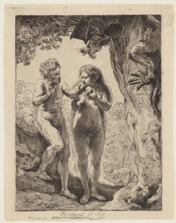 Pierre François Basan, French, 1723-1797, after Rembrandt Harmensz van Rijn, Dutch, 1606-1669, Adam