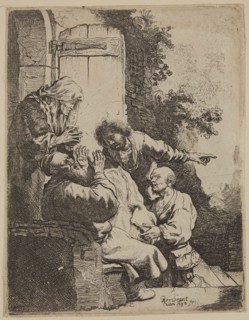 Unknown (Dutch), after Rembrandt Harmensz van Rijn, Dutch, 1606-1669, Joseph's Coat Brought to