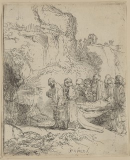 Rembrandt Harmensz van Rijn, Dutch, 1606-1669, Christ Carried to the Tomb, between 1606 and 1669,