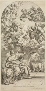 Petrus Sanctus Bartolus, Italian, 1635-1700, after Pietro da Cortona, Italian, 1596-1669, Daniel in