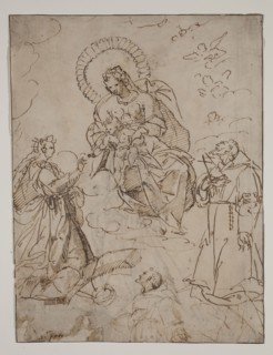 Unknown (Italian), The Mystic Marriage of Saint Catherine of Alexandria with Francis of Assisi, ca.