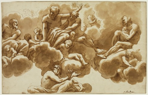 Nicolas Pierre Loir, French, 1624-1679, Saint John the Evangelist and Part of His Vision, ca.
