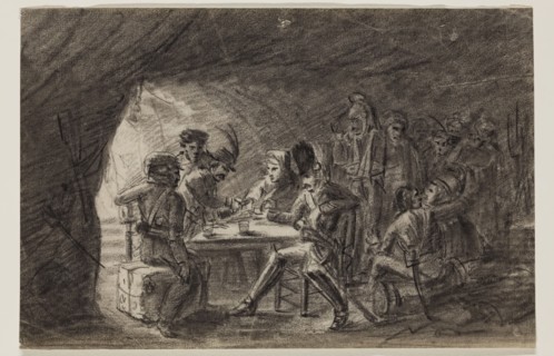Hippolyte Lecomte, French, 1781-1857, Scene with Bandit, between late 18th and mid-19th century,