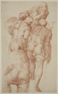 Unknown (Italian), after Michelangelo, Italian, 1475-1564, A Group of Soldiers from the Crucifixion