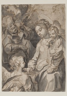 Giovanni Battista Cecchi, Italian, 1748-1807, Holy Family, between mid-18th and early 19th century,