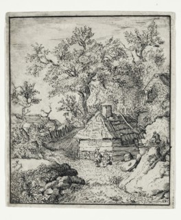 Unknown (Dutch), after Allart van Everdingen, Dutch, 1621-1675, Landscape with a Millstone near a