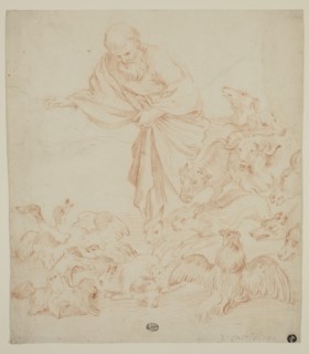 Unknown (Italian), after Giovanni Benedetto Castiglione, Italian, 1616 - 1670, Noah Directing