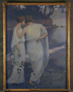 Maurice Chabas, French, 1863-1947, Serenity, c. 1911, oil on canvas, Unframed: 63 3/4 × 47 1/2