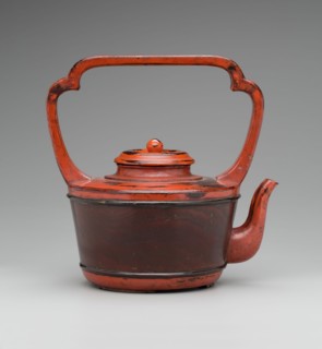 Unknown (Japanese), Vessel for Hot Water, between late 15th and early 16th century, wood, red and