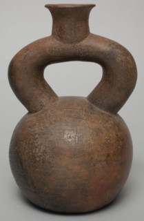 Chavin, Precolumbian, Stirrup Spout Vessel in the Form of a Gourd, between 7th and 5th century BCE,