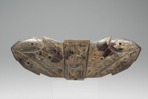 Eskimo, Native American, Okvik, Native American, Winged Object, ca. 300, walrus ivory, patina,