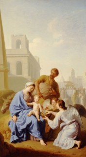 Henri Antoine de Favanne, French, 1668-1752, Rest on the Flight into Egypt, c. 1715, oil on canvas,