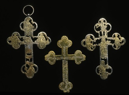 Reliquary Front, 1600/1630, Engraved silver gilt, 3 1/2 x 2 7/8 in.