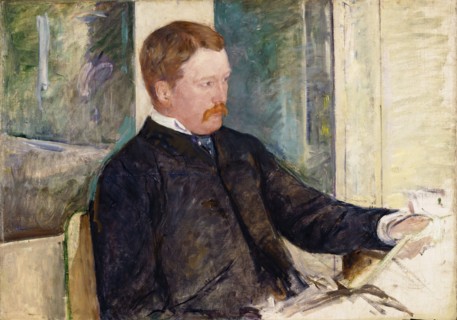 Mary Cassatt, American, 1844-1926, Alexander J. Cassatt, ca. 1880, oil on canvas, Unframed: 25 3/4