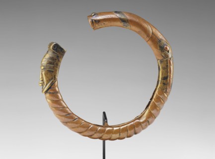 Mande, African, Bracelet, 15th Century, Copper with brass, 15/16 x 5 11/16 in. diam. ( 2.4 x 14.5
