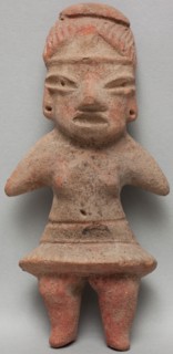 Preclassic Village, Precolumbian, Figure with Skirt, between 1500 and 900 BCE, earthenware,