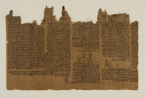 Egyptian, The Book of the Dead of Nes-Min, Section 22, between 4th and 3rd century BCE, Ink on