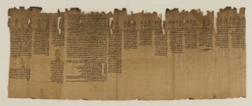 Egyptian, The Book of the Dead of Nes-Min, Section 6, between 4th and 3rd century BCE, Ink on